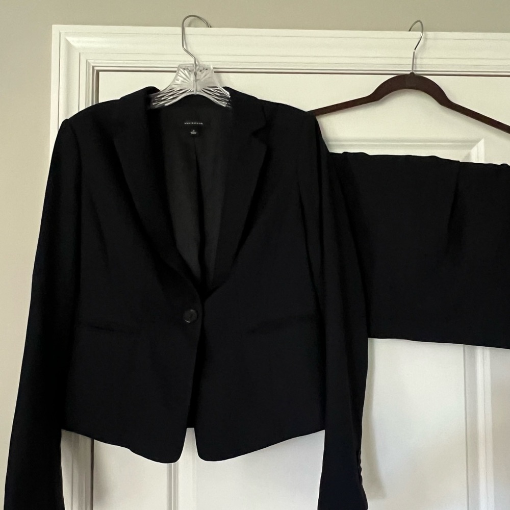 Ann Taylor Navy Skirt Suit